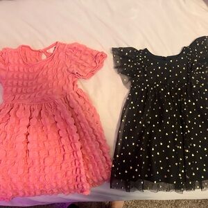 H&M Pink Textured Girls Dress